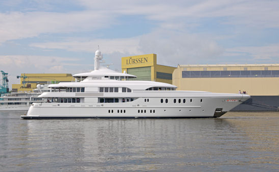 Super Yacht KATIE SUE II launched by Lurssen