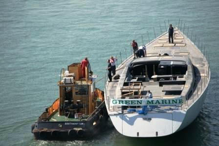 The Bill Tripp Design Sailing Superyacht Sarissa Hull is Launched by Green Marine