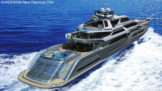 The 70m New Diamond Superyacht Design Project - Underway