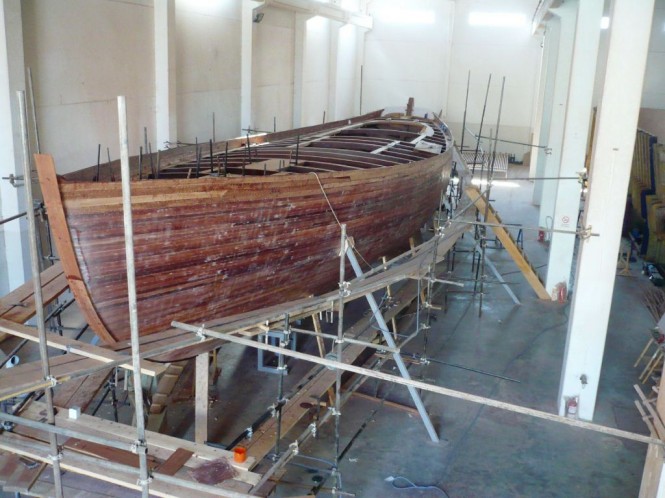 25m Schooner under Construction at Arkin Pruva Argos Yachts, Turkey