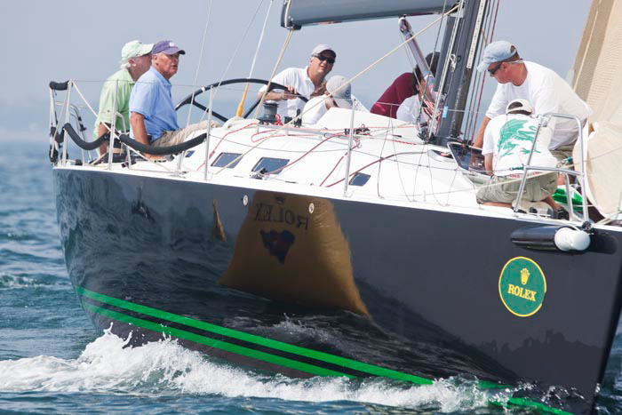Christopher Dragon, skippered by Andrew Weiss, finished at the top of IRC 4. One point behind was Avalanche, Craig Albrecht. Photo Credit Rolex - Daniel Forster