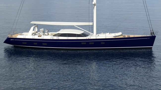 Sailing yacht Meteor 100 (YD69) under construction