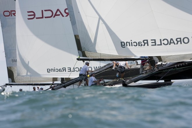 'Extreme 40 in Valencia America's Cup television trials Photo Credit BMW Oracle Racing Gilles Martin-Raget