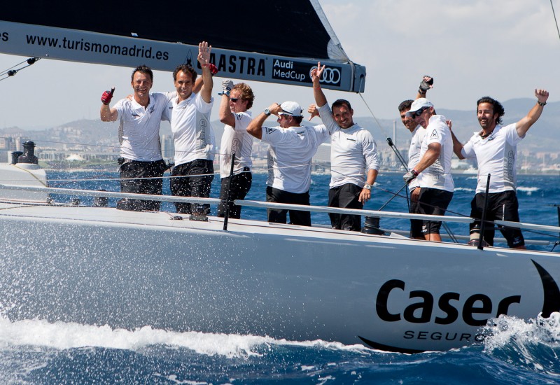 GP42 Madrid - Caser Seguros celebrates their victory Photo Credit Nico MartinezAudi MedCup