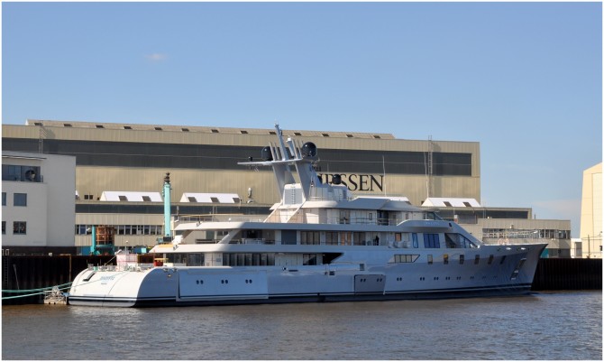 Superyacht PACIFIC is launched by Lurssen in Germany