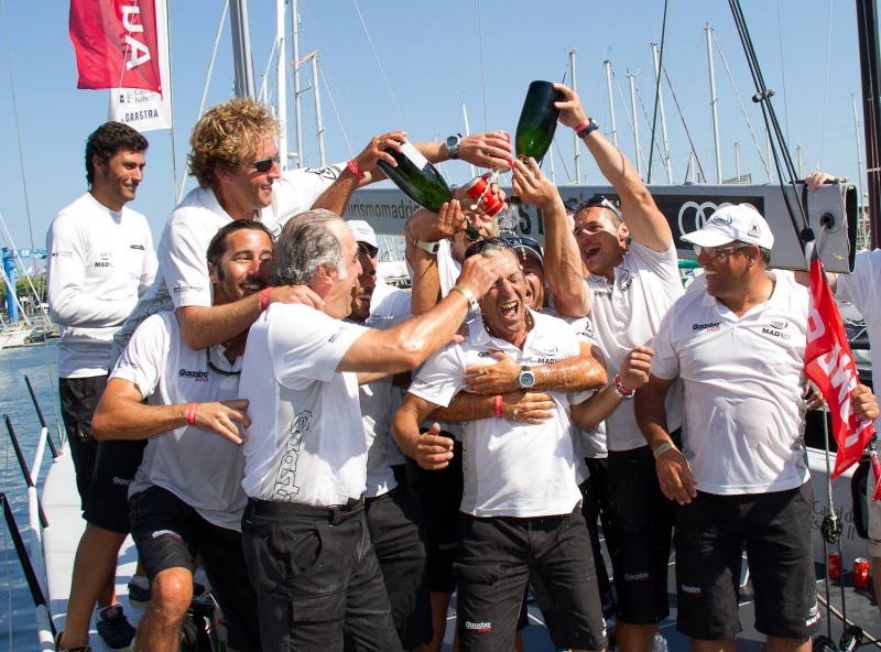 Madrid - Caser Seguros celebrates their victory Photo Credit Nico MartinezAudi MedCup