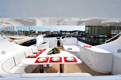 Maiora motor yacht MARNAYA Top Deck