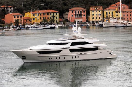 Sanlorenzo superyacht Lammouche at the 2010 Monaco Yacht Show