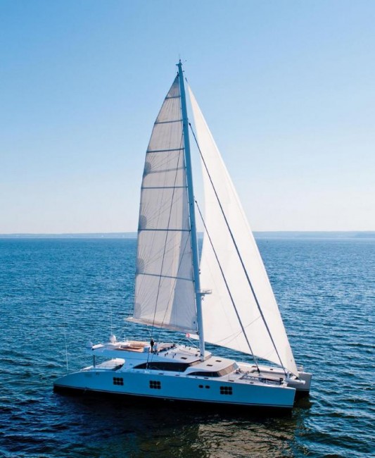 Luxury Sunreef 102 catamaran IPHARRA ready for charter.