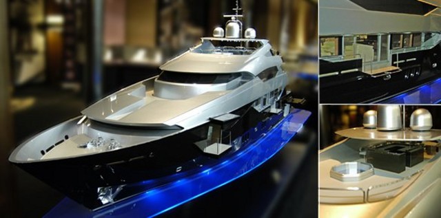 Sunseeker superyacht 46-meter Zeus 150 in build.