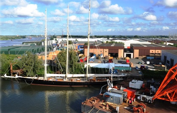Sailing schooner Atlantic delivered.