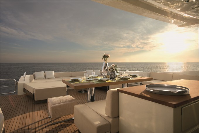 The Azimut 103 S Cockpit