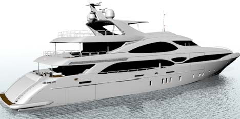 Oceano the Overmarine Mangusta 45 m 148 foot yacht design