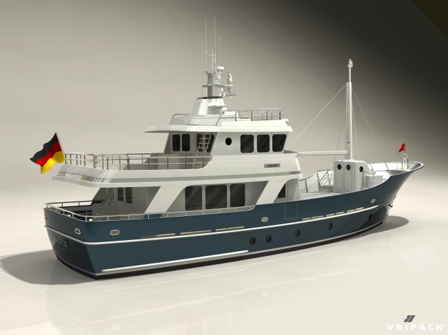Vripack designs new generation 78ft Research Motor yacht