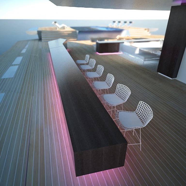 Superyacht RA Bar - Image Courtesy of Adam Voorhees Design