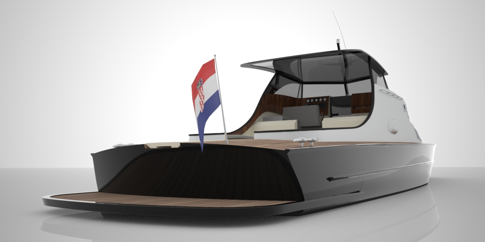 Yacht Nihto Aft View - Image courtesy of 2pixel studio
