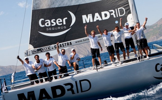 GP42 Madrid - Caser Seguros celebrates the victory on the Caja Mediterraneo Region of Murcia Trophy 29 08 2010, Audi MedCup Circuit Photo credit Nico MartinezAudi MedCup