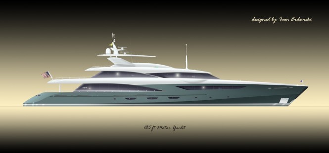 Ivan Erdevicki 90 ft catamaran and 185ft motor yacht design