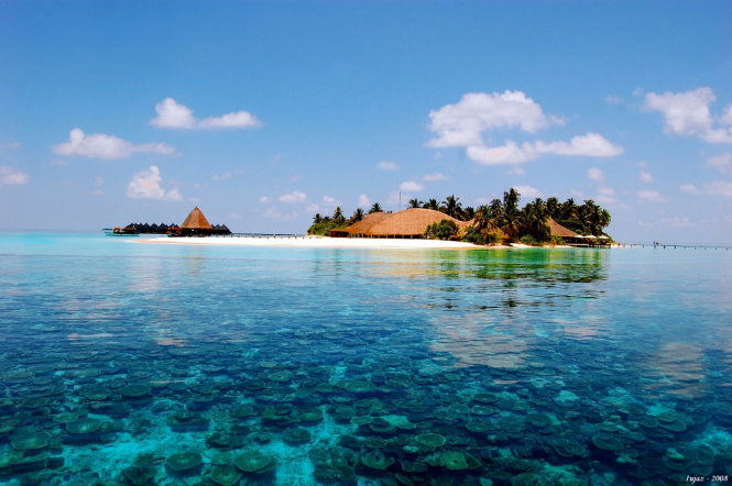 Stunningly beautiful Maldives in the Indian Ocean