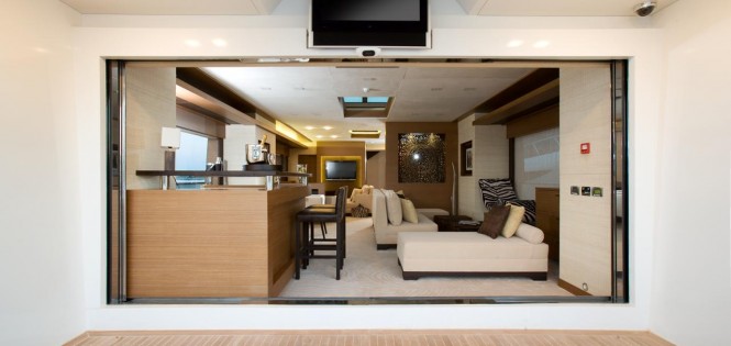 Namaste Superyacht Interior - Image courtesy of Tamsen Yachts