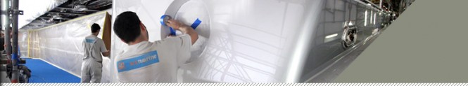New ACA Marine superyacht painting facility.