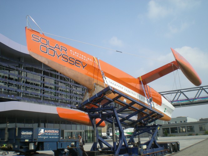 SOLAR ODYSSEY trimaran to be launched at the Grand Pavois Boat Show