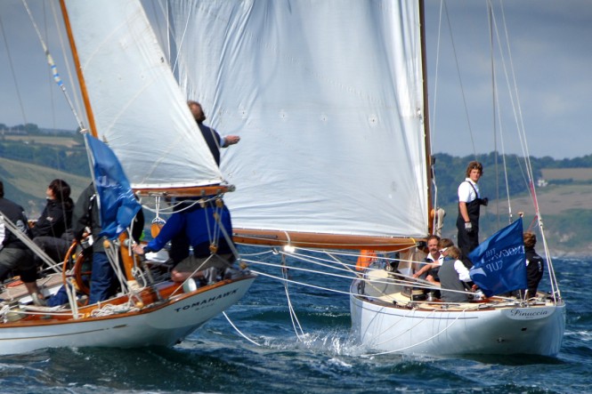 Sailing Yachts Tomahawk and Pinuccia startline tactics - Image credit to Pendennis