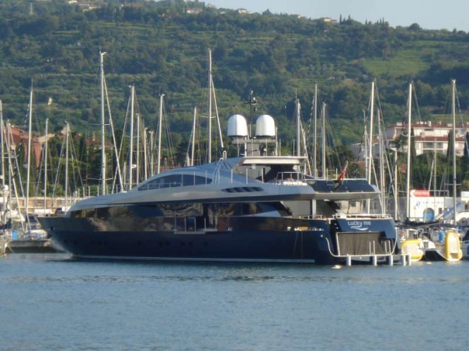 SuperYacht Lucky Me spotted in Slovenia - Photo credit to Christian