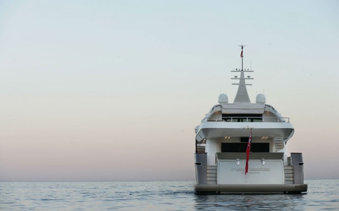 Superyacht Namaste Aft - Image courtesy of Tamsen Yachts