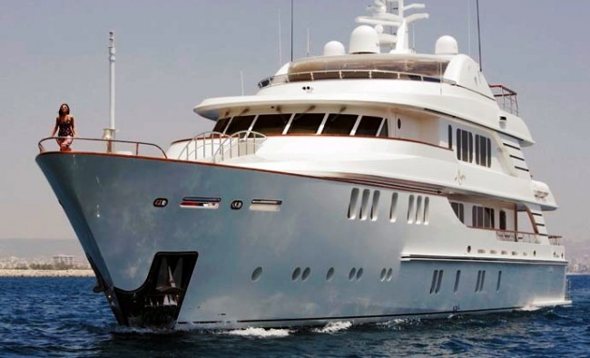 Superyacht MYSTIC at the Cannes Boat Show 2010