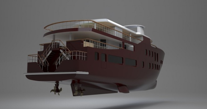 43 metre 006 yacht project by Zero to Nine