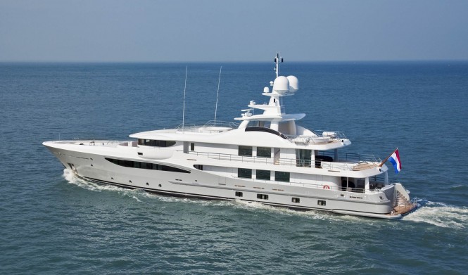 Amels 171 Megayacht BEL ABRI fitted with Lantic Entertainment System