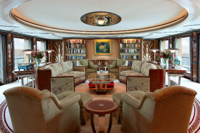 Feadship Super Yacht Lady Christine - Main Deck Lounge
