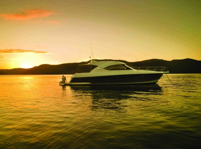 Riviera 43 Flybridge Yacht at the Mandurah Boat Show 2010