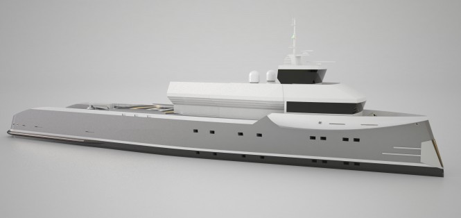 Sterling Scott designed helicopter support yacht INDEPENDENCE