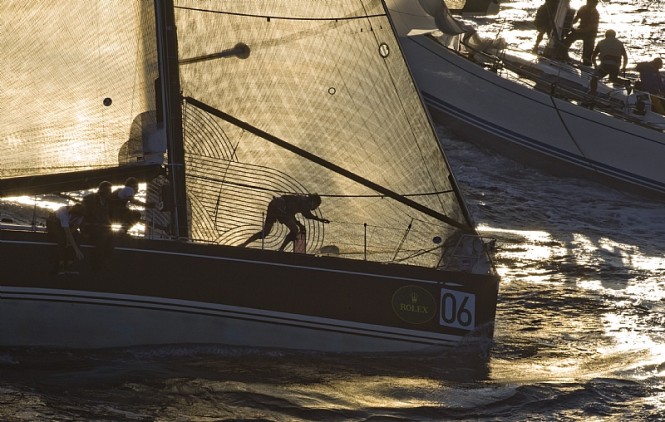 MINTAKA enjoying sunset racing - Rolex Swan Cup Regatta - Image Carlo Borlenghi - Rolex