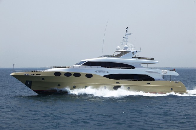 Majesty 125 Yacht sold and available for charter
