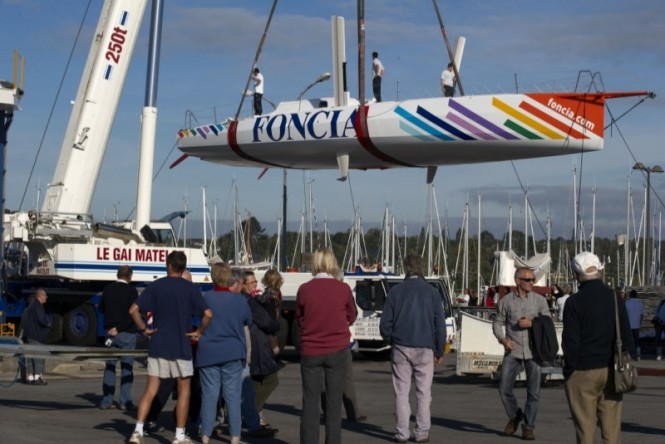 Route Du Rhum: Sailing yacht FONCIA launched in record time