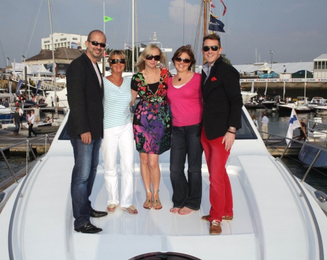 Platinum Ticket guest enjoy life onboard a Princess Motor Yacht at the PSP Southampton Boat Show Photo Credit onEdition Platinum Ticket guest enjoy life onboard a Princess Motor Yacht at the PSP Southampton Boat Show Photo Credit onEdition