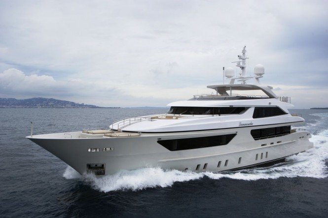 Sanlorenzo’s first steel megayacht The 46 Steel super yacht Lammouche Exterior - Photo Credit Sanlorenzo