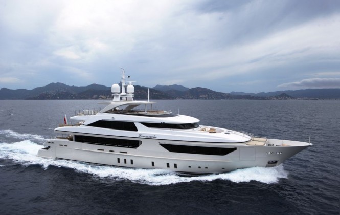 The 46 Steel superyacht Lammouche, Sanlorenzo’s first steel megayacht