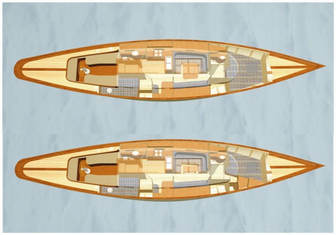 The new Fairlie 55, 'Spirit of Tradition' sailing yacht layout The new Fairlie 55, 'Spirit of Tradition' sailing yacht layout