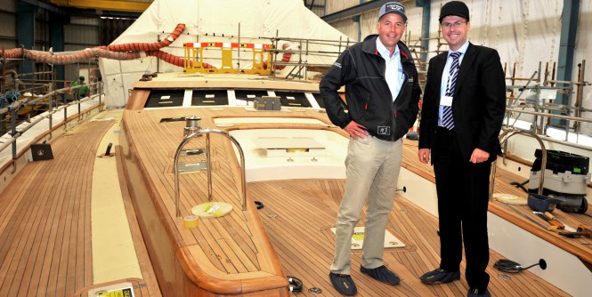 Pendennis Yachts Christopher and B105 receive rigs from New Zealand