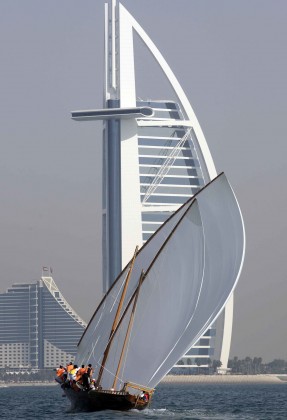 Traditional dhow racing will be a special event incorporated into the Louis Vuitton Trophy Dubai. © DIMC