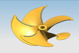 VEEMS latest superyacht propeller, the VEEMUltraskew - Credit CJR VEEMS latest superyacht propeller, the VEEMUltraskew - Credit CJR