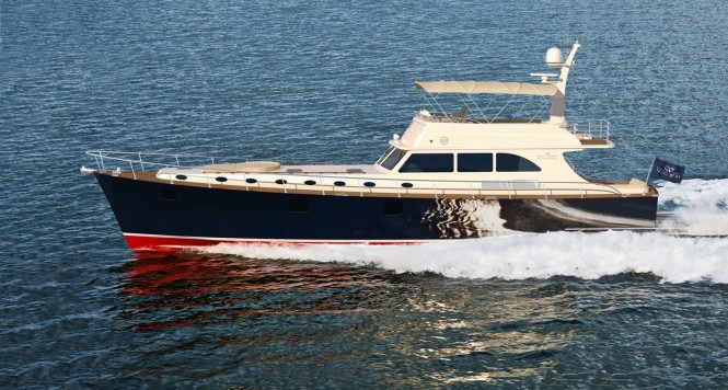 Vicem Yachts new 75 Flybridge motor yacht (75 FB) at the 2010 Genoa Boat Show