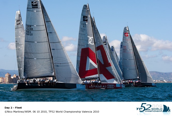 Fleet, TP52 World Championship Valencia 2010 Credit Nico MartinezWSM Fleet, TP52 World Championship Valencia 2010 Credit Nico MartinezWSM