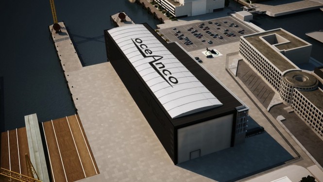 OCEANCO 100m+ dry dock - Image courtesy of Oceanco