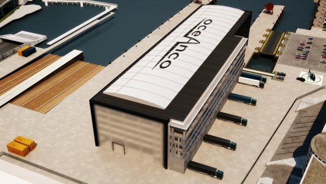 OCEANCO 100m+ dry dock - Image courtesy of Oceanco