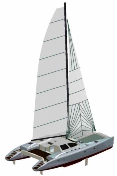The Soubise 70 Carbon Line Catamaran by Tournier Marine.